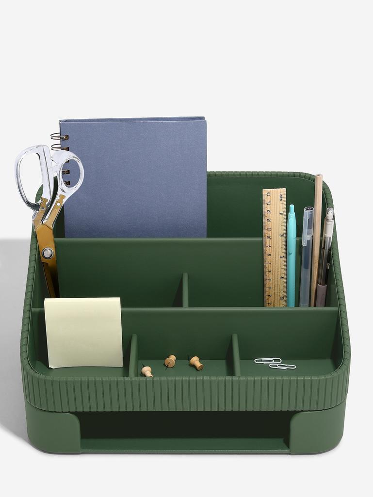 Emerald Green Desk Organiser Set