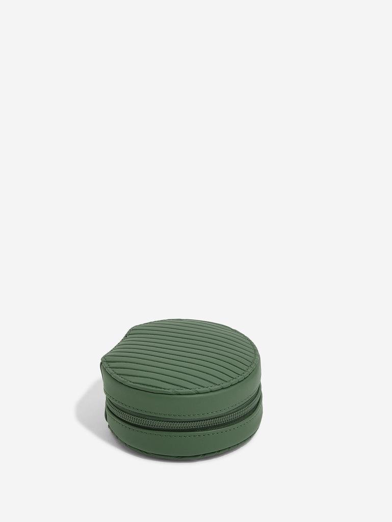 Emerald Round Travel Jewellery Box