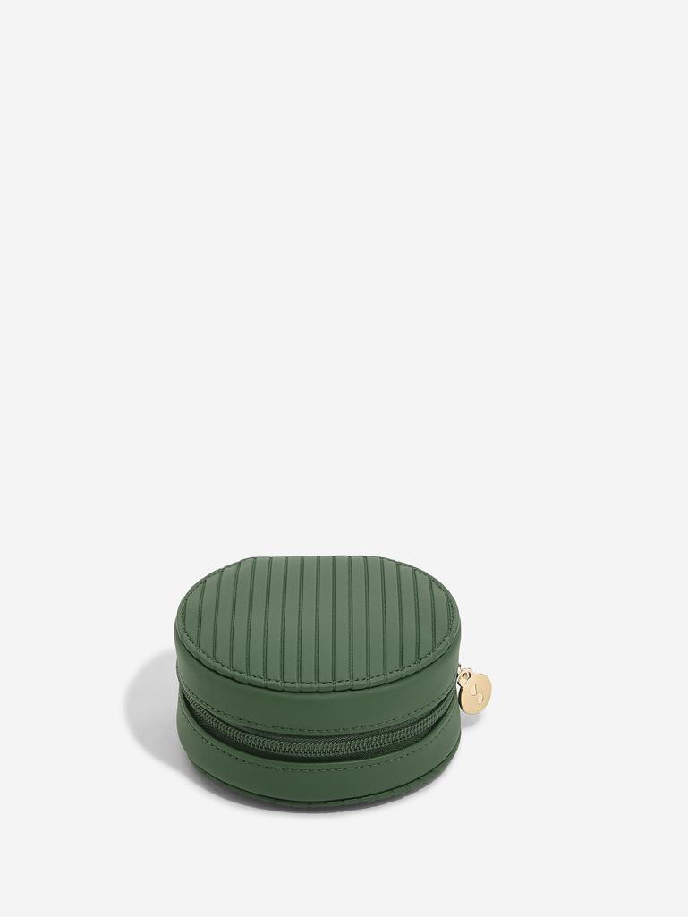 Emerald Round Travel Jewellery Box