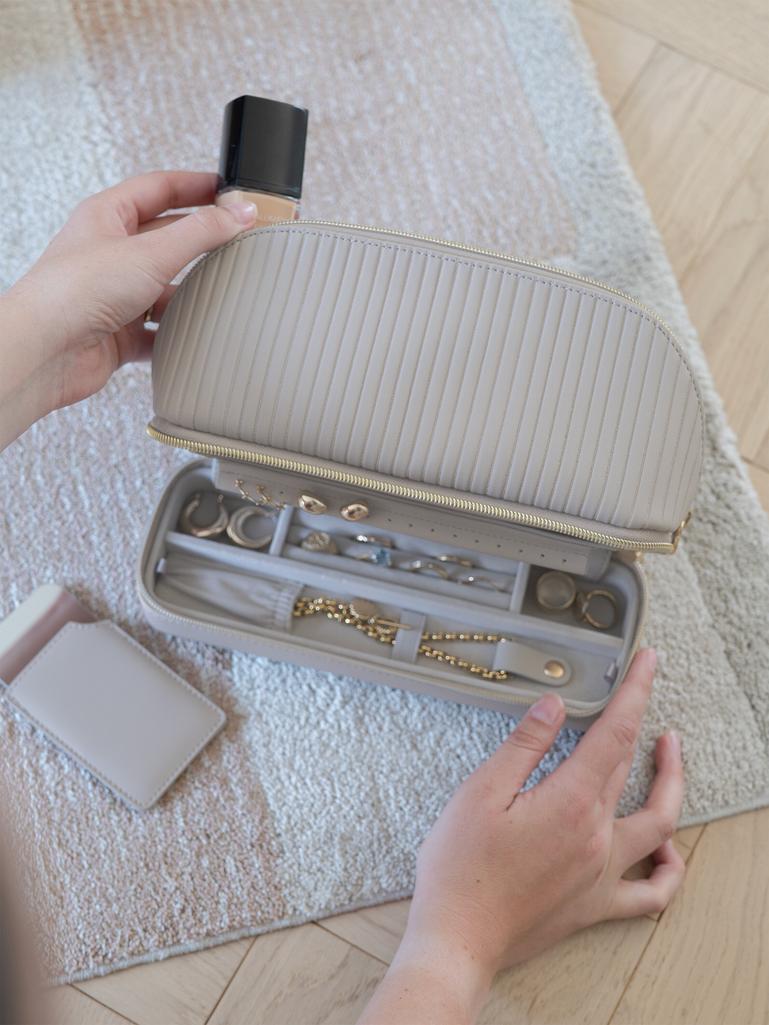 Limestone Cosmetic and Jewellery Bag