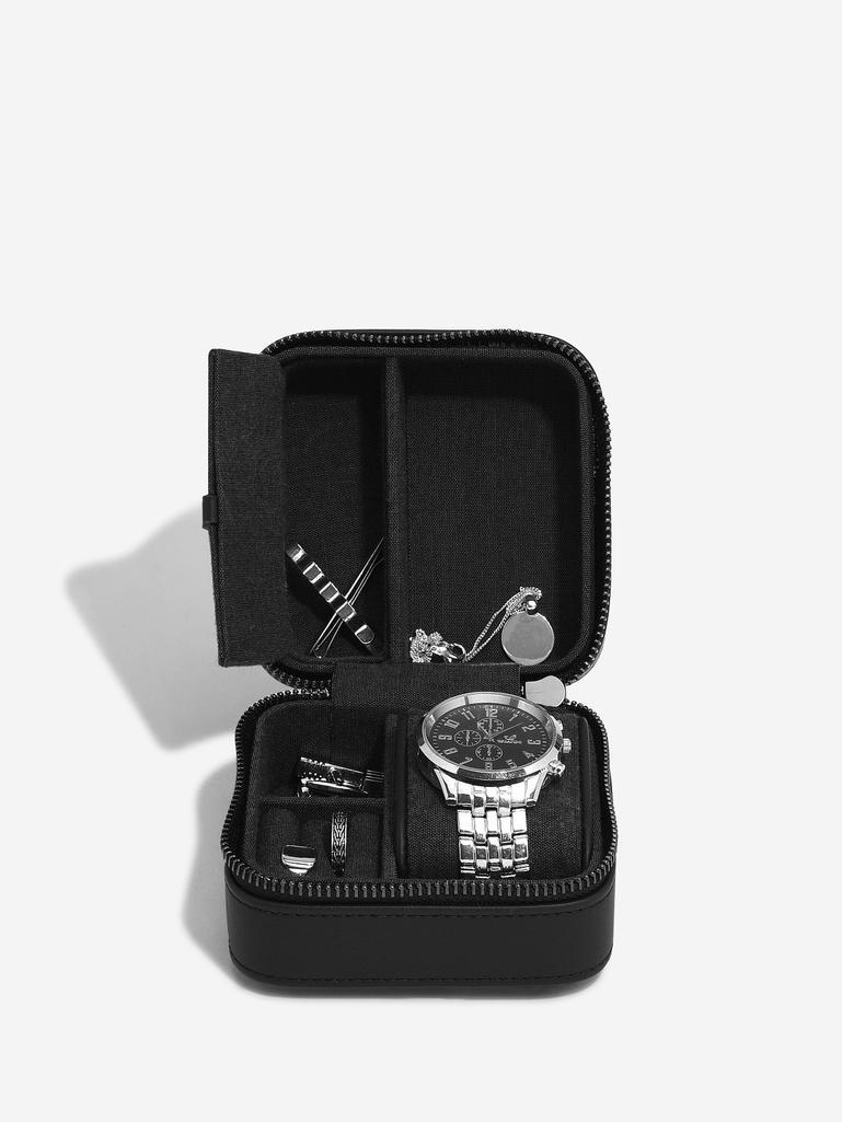 Black Fluted Watch & Jewellery Box