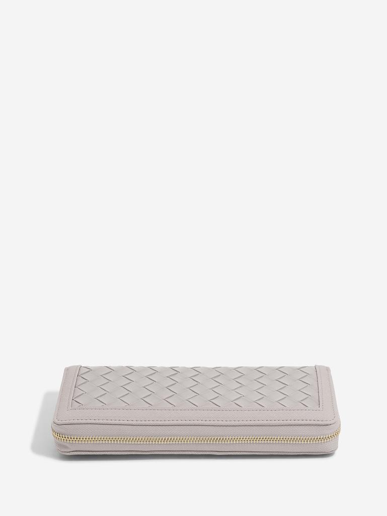 Taupe Woven Jewellery Roll