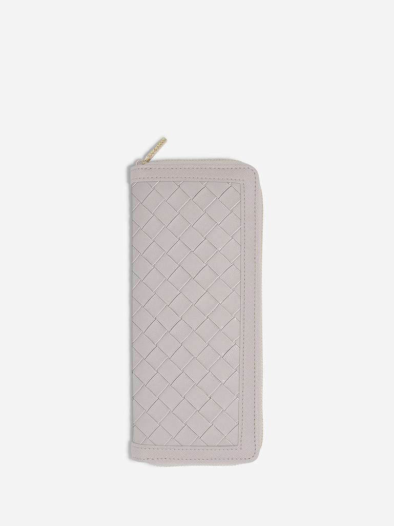 Taupe Woven Jewellery Roll