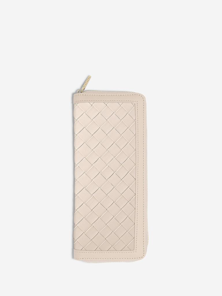 Blush Woven Jewellery Roll