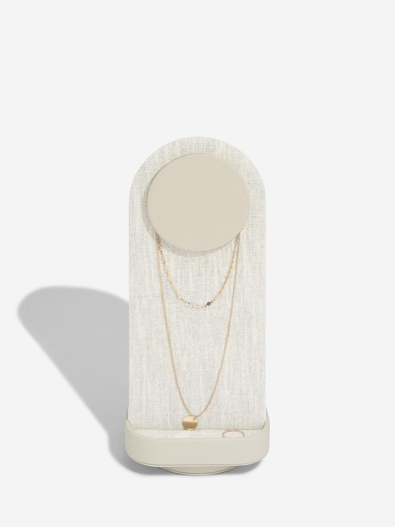Oatmeal & Linen Rotating Jewellery Stand