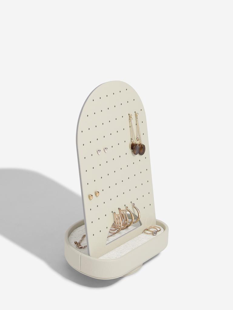 Oatmeal & Linen Rotating Earring Organiser
