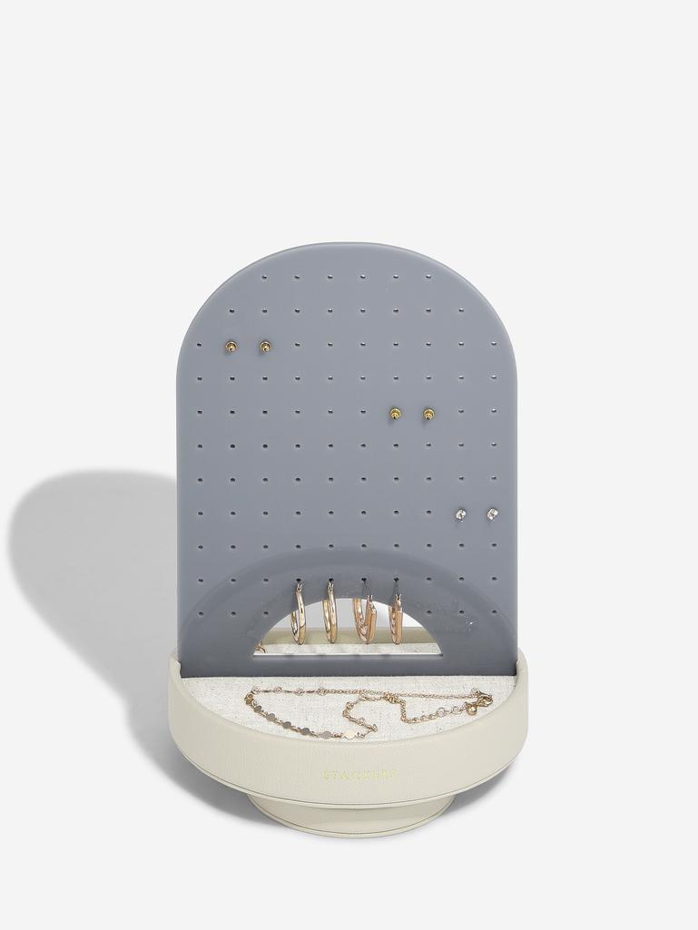 Oatmeal & Linen Rotating Earring Organiser