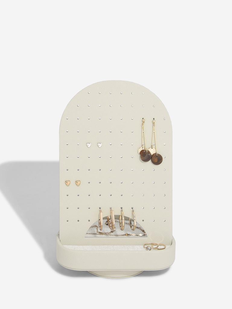 Oatmeal & Linen Rotating Earring Organiser