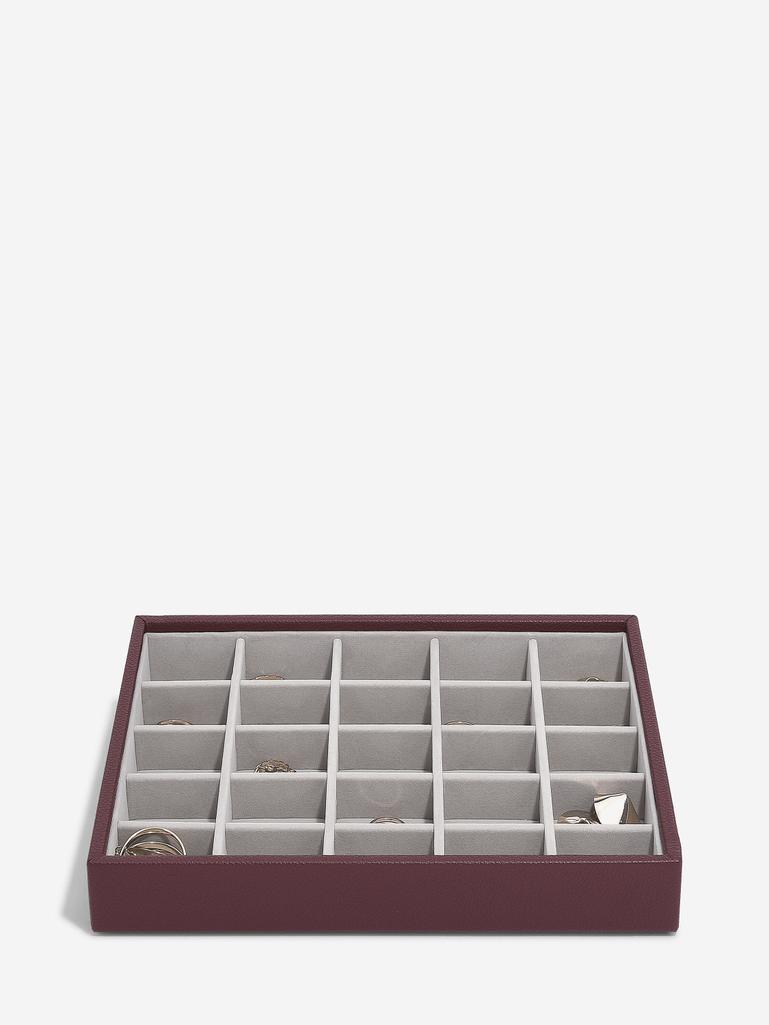 Burgundy Classic Jewellery Box Set of 4