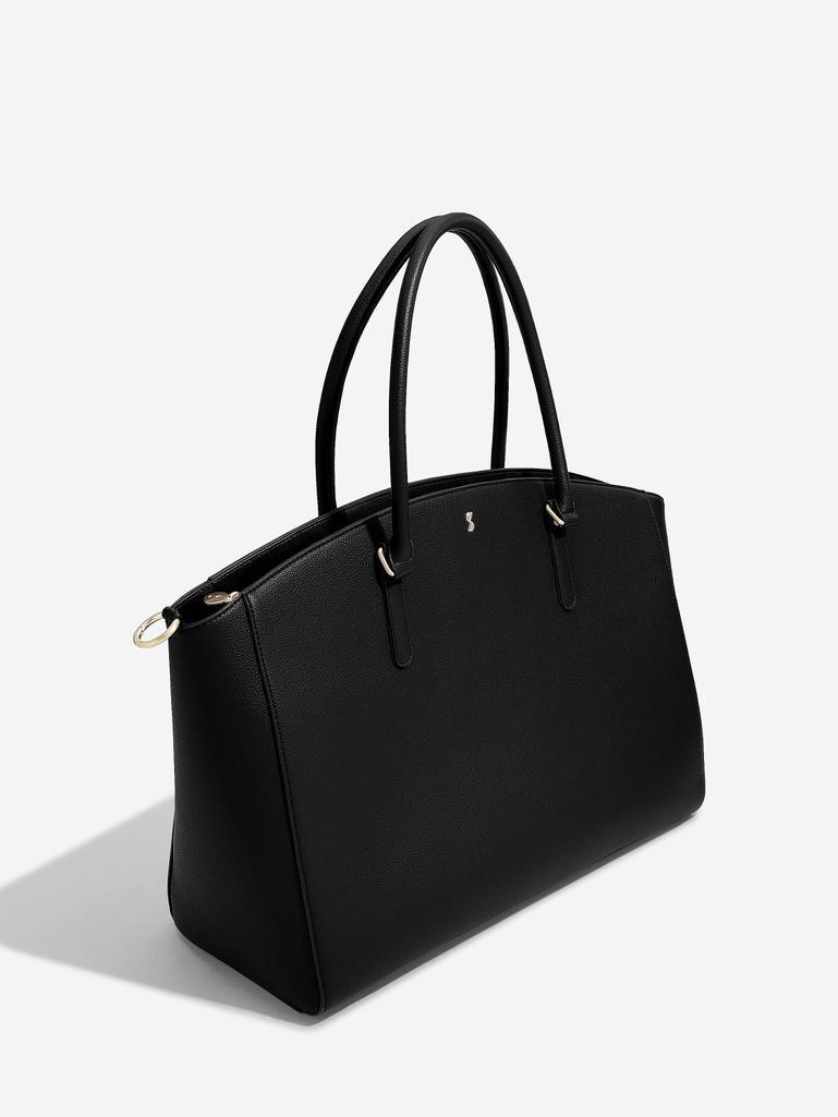 Black Large Work Tote Bag