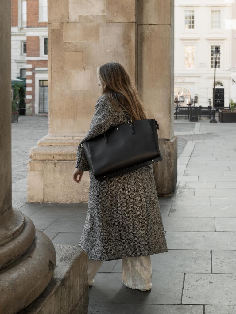Black Work Tote & Accessories Set
