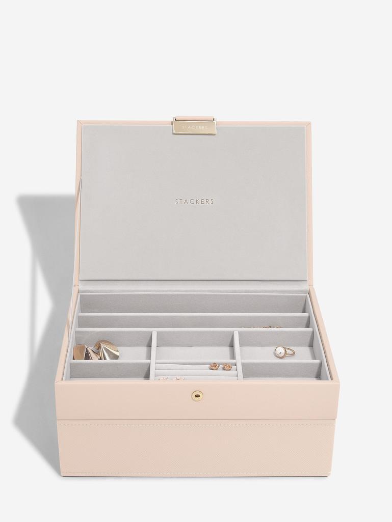Blush Raffia Classic Jewellery Box Set of 2
