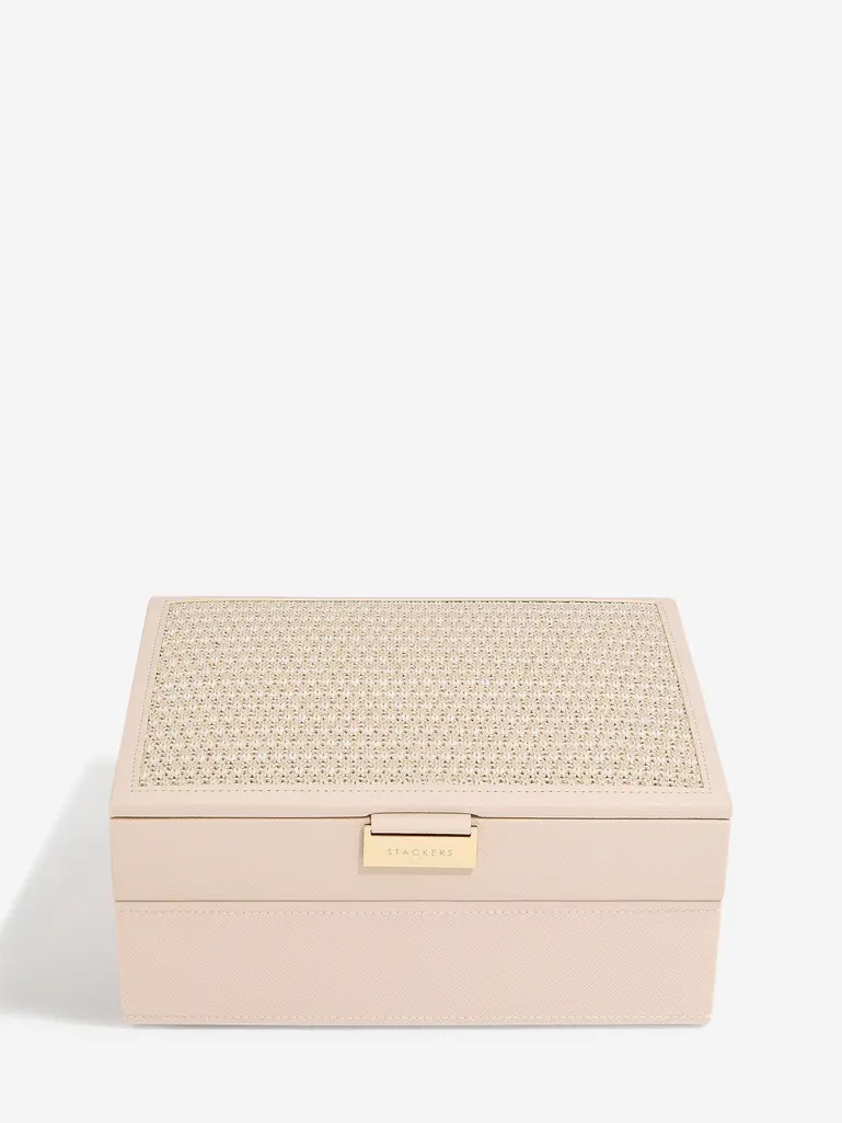 Blush Raffia Classic Jewellery Box Set of 2