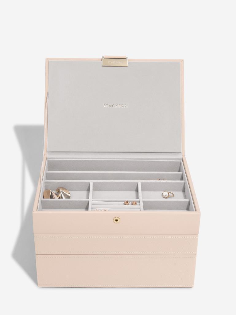 Blush Raffia Classic Jewellery Box Set of 3