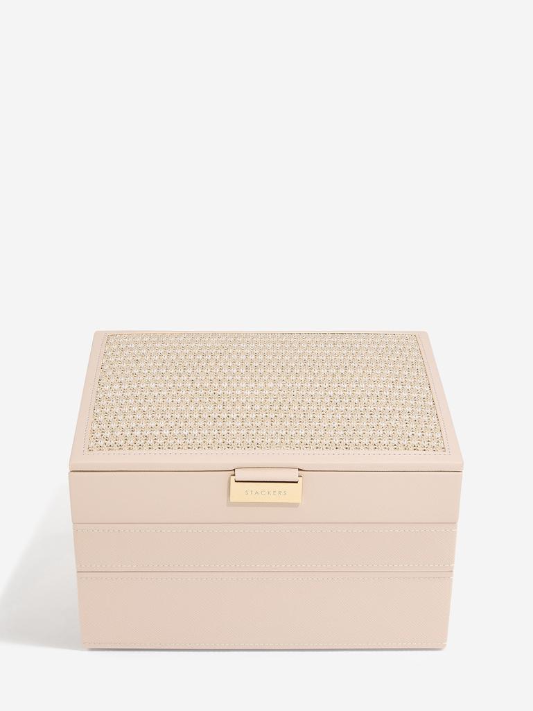 Blush Raffia Classic Jewellery Box Set of 3
