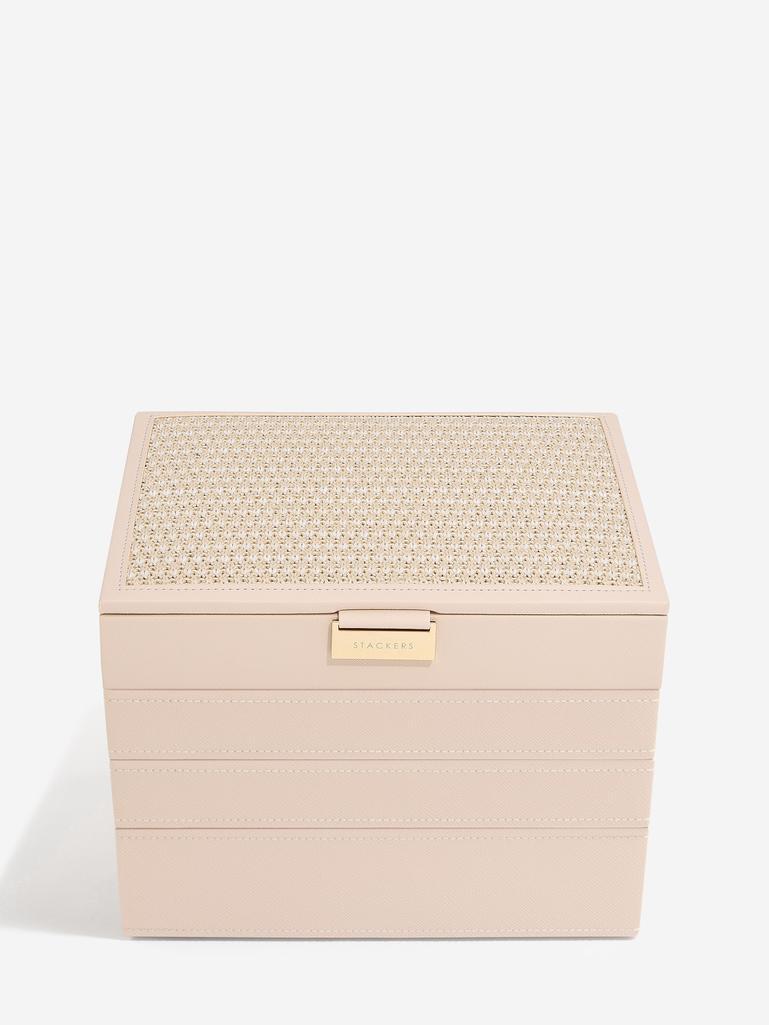 Blush Raffia Classic Jewellery Box Set of 4