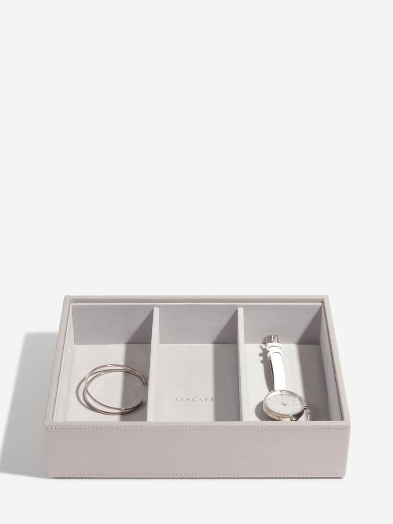 Taupe Raffia Classic Jewellery Box Set of 2