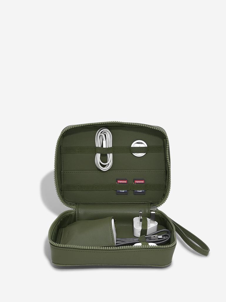Green Canvas Cable Tidy