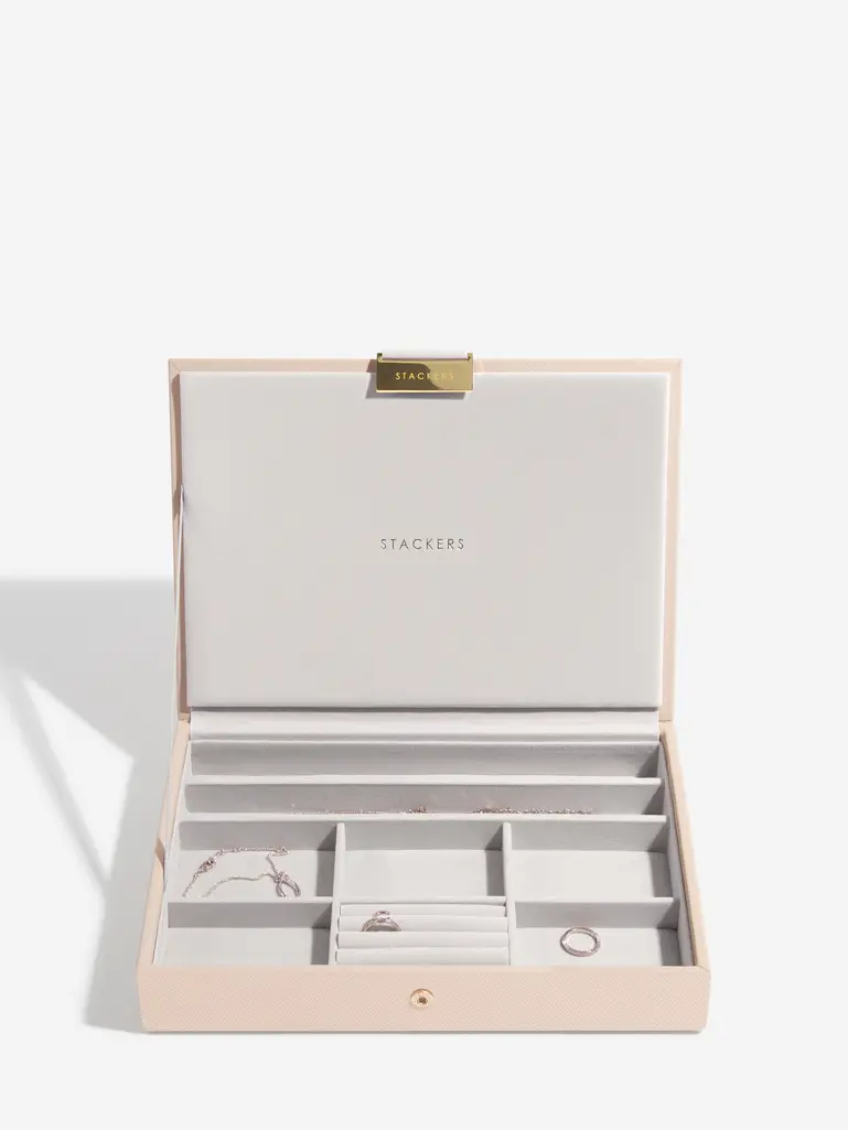 Blush Woven Classic Jewellery Box Set of 2