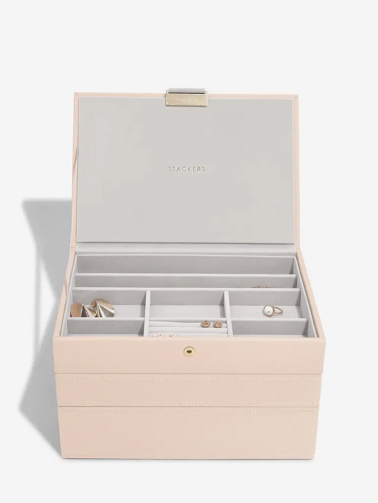 Blush Woven Classic Jewellery Box Set of 3 