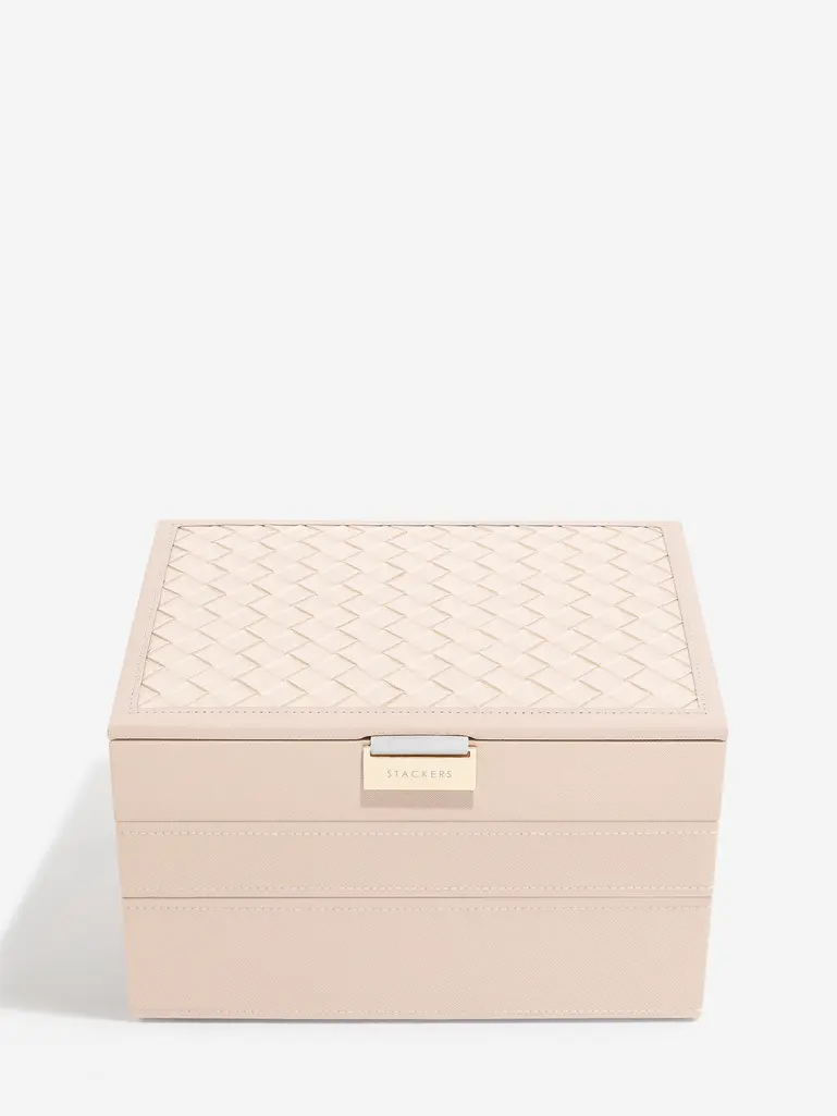 Blush Woven Classic Jewellery Box Set of 3 