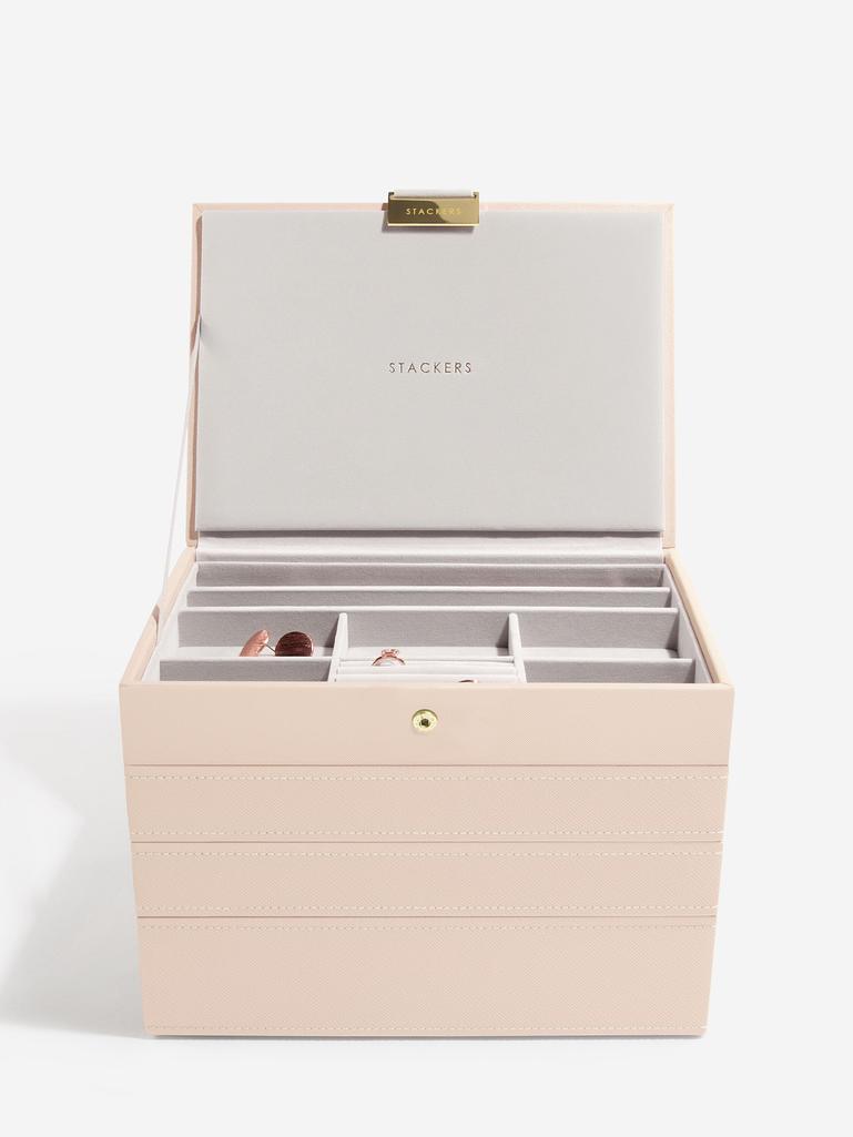 Blush Woven Classic Jewellery Box Set of 4