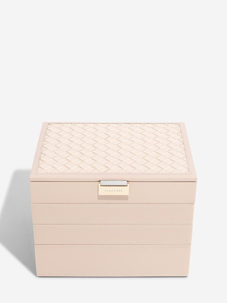 Blush Woven Classic Jewellery Box Set of 4