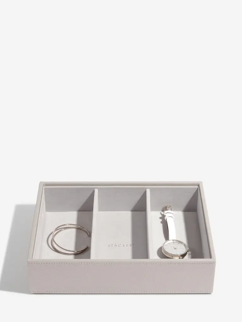 Taupe Woven Classic Jewellery Box Set of 3 