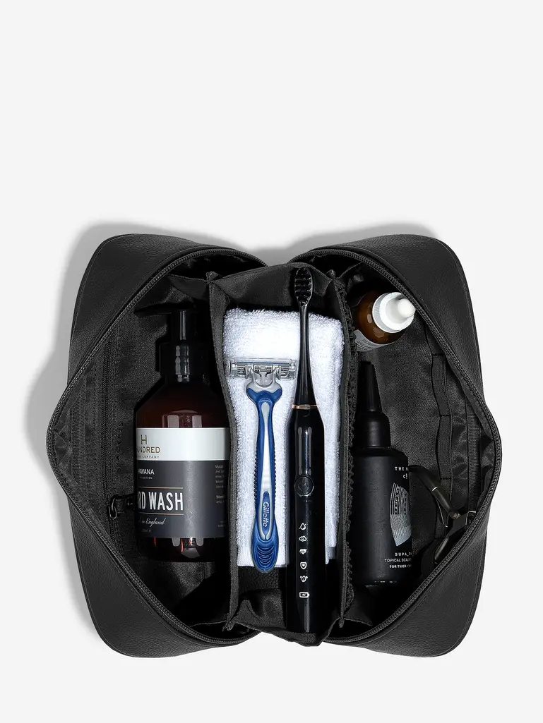 Black Expanding Washbag