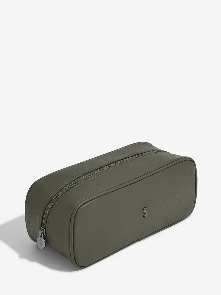 Olive Green Expanding Washbag