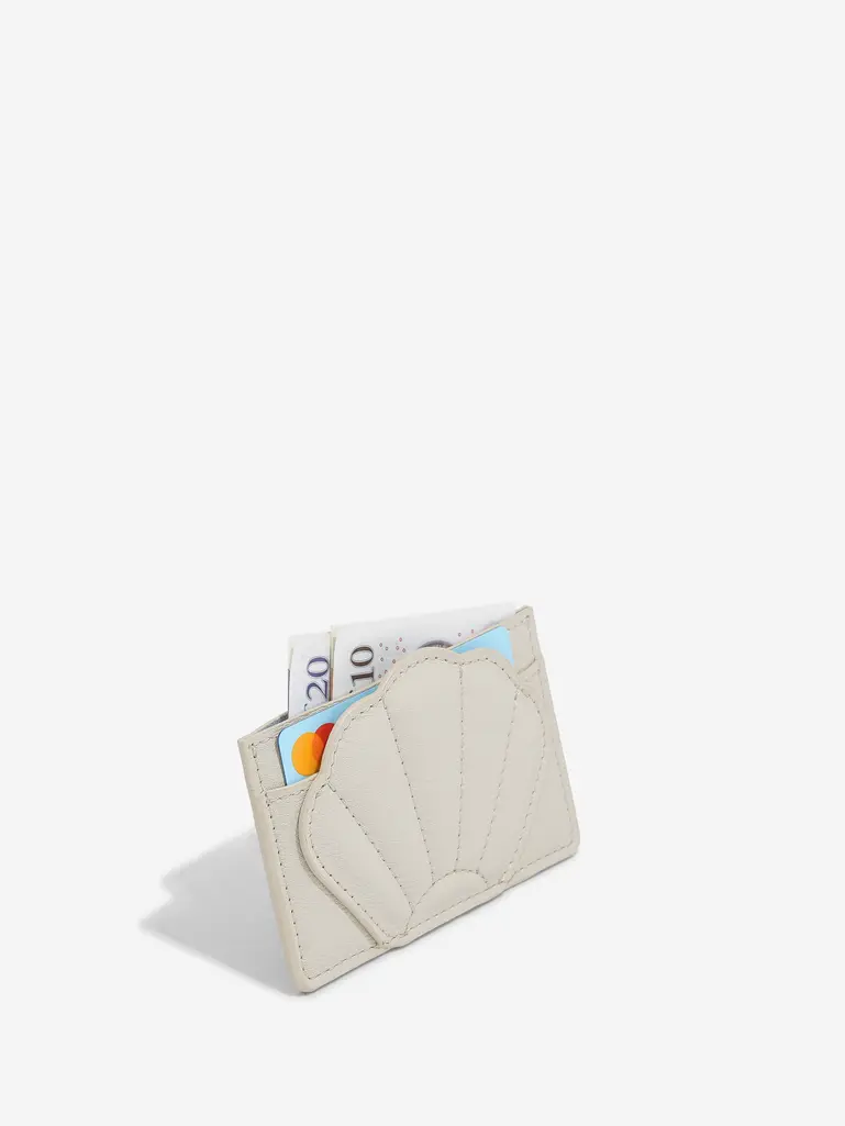 Oatmeal Shell Card Holder