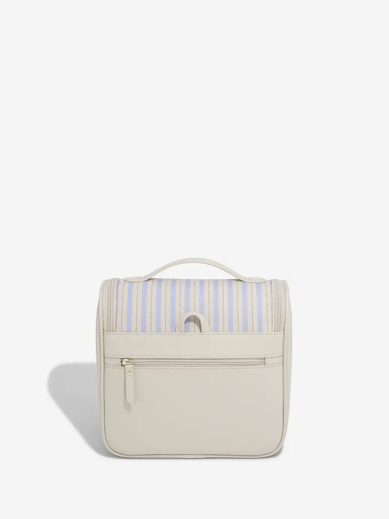 Oatmeal & Blue Hanging Washbag
