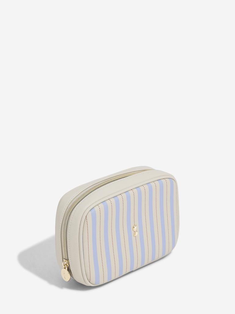 Oatmeal & Blue Expanding Travel Jewellery Case