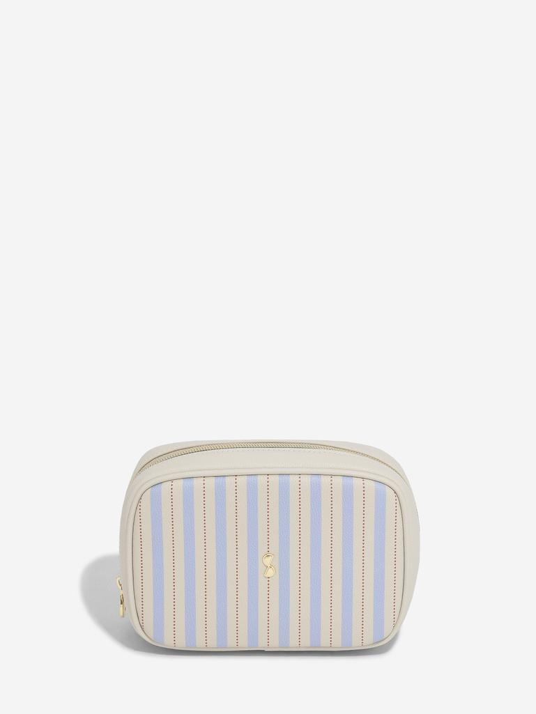 Oatmeal & Blue Expanding Travel Jewellery Case