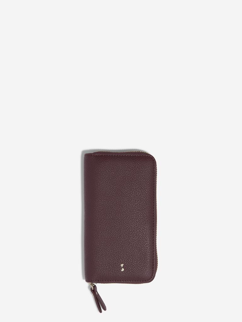 Burgundy Mini Jewellery Roll