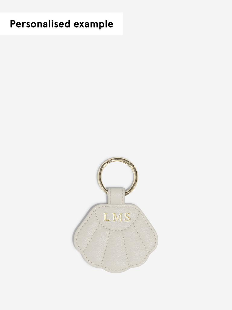 Oatmeal Shell Hat Holder Keyring
