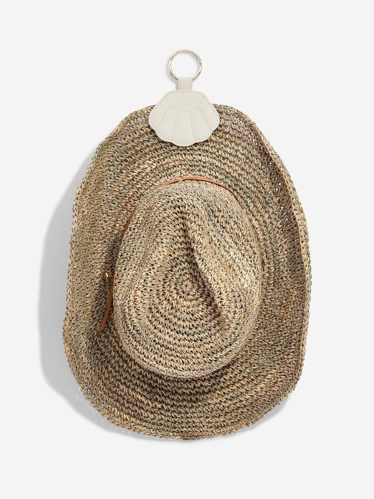 Oatmeal Shell Hat Holder Keyring
