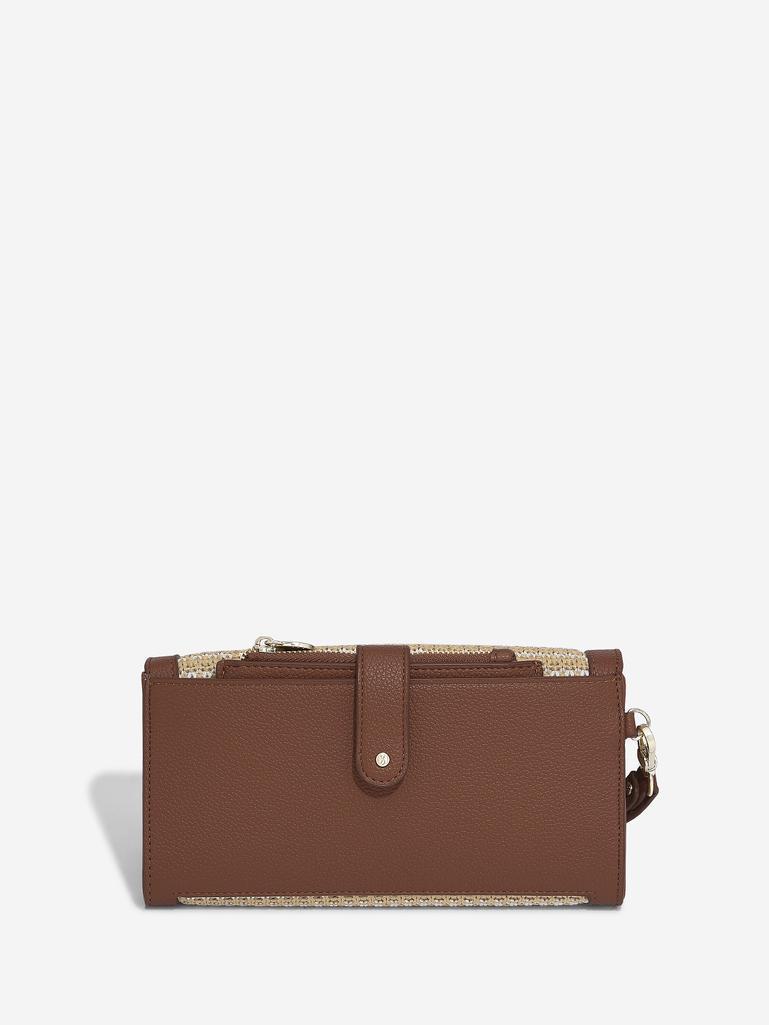 Tan Raffia Purse