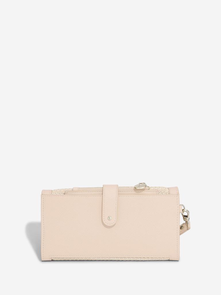 Blush Raffia Purse
