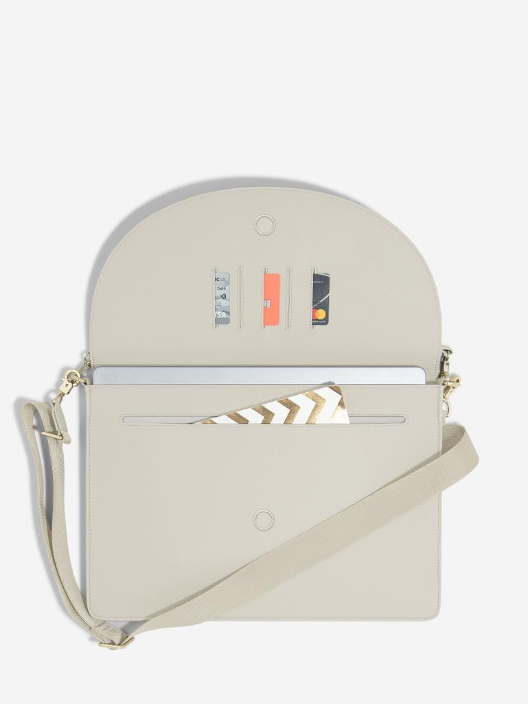 Oatmeal Slim Laptop Bag 