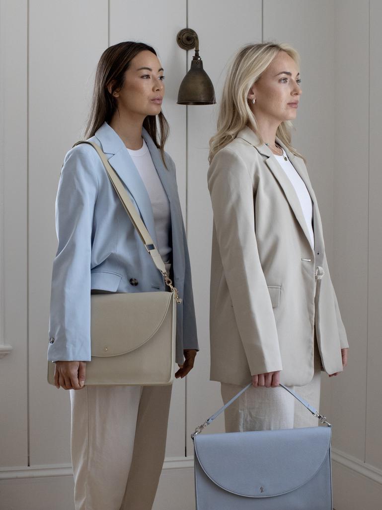 Oatmeal Slim Laptop Bag 