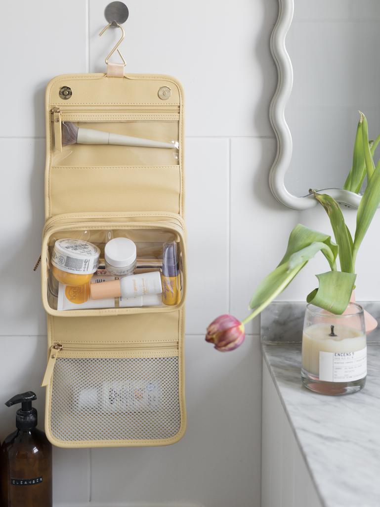 Butter Yellow Small Hanging Washbag