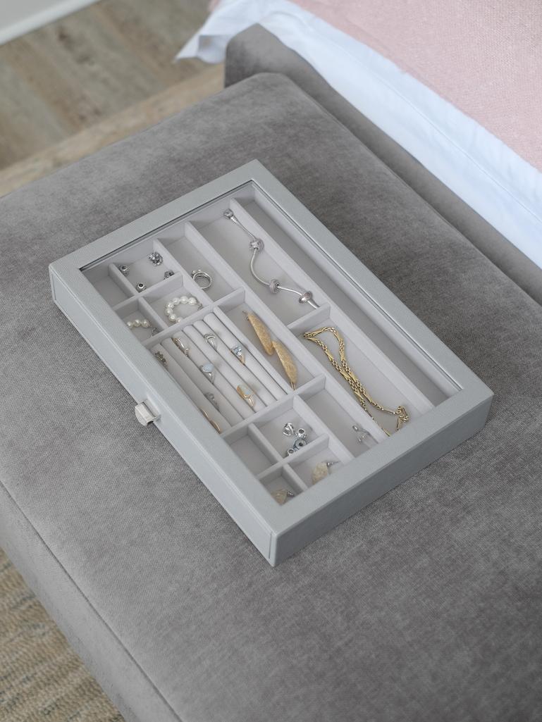 Pebble Grey Supersize Jewellery Box Display Drawer