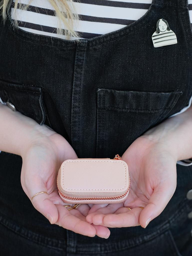 Blush Petite Zipped Jewellery Box