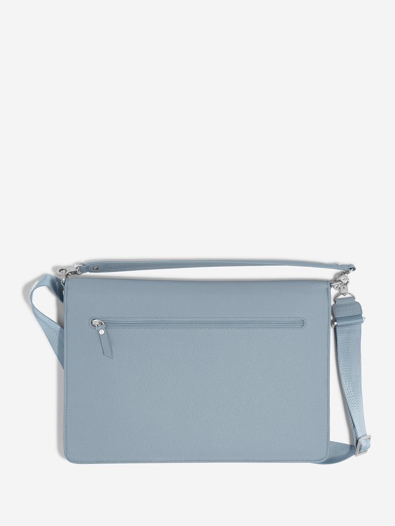 Dusky Blue Slim Laptop Bag 
