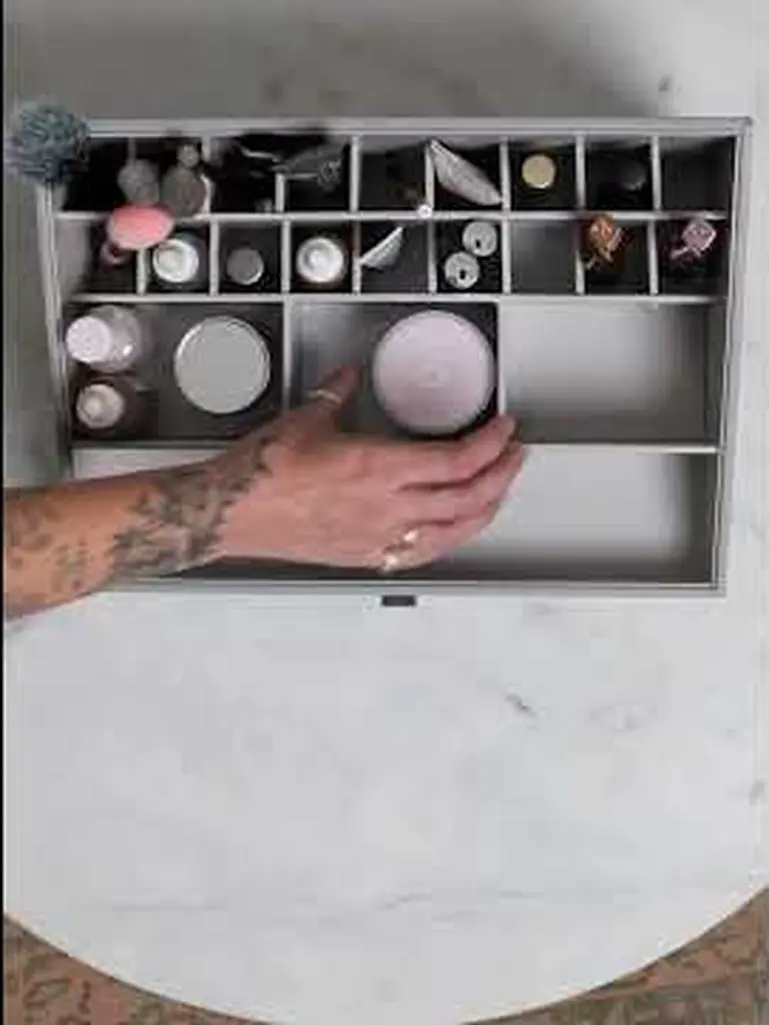 Blush Pink Supersize Makeup Organiser