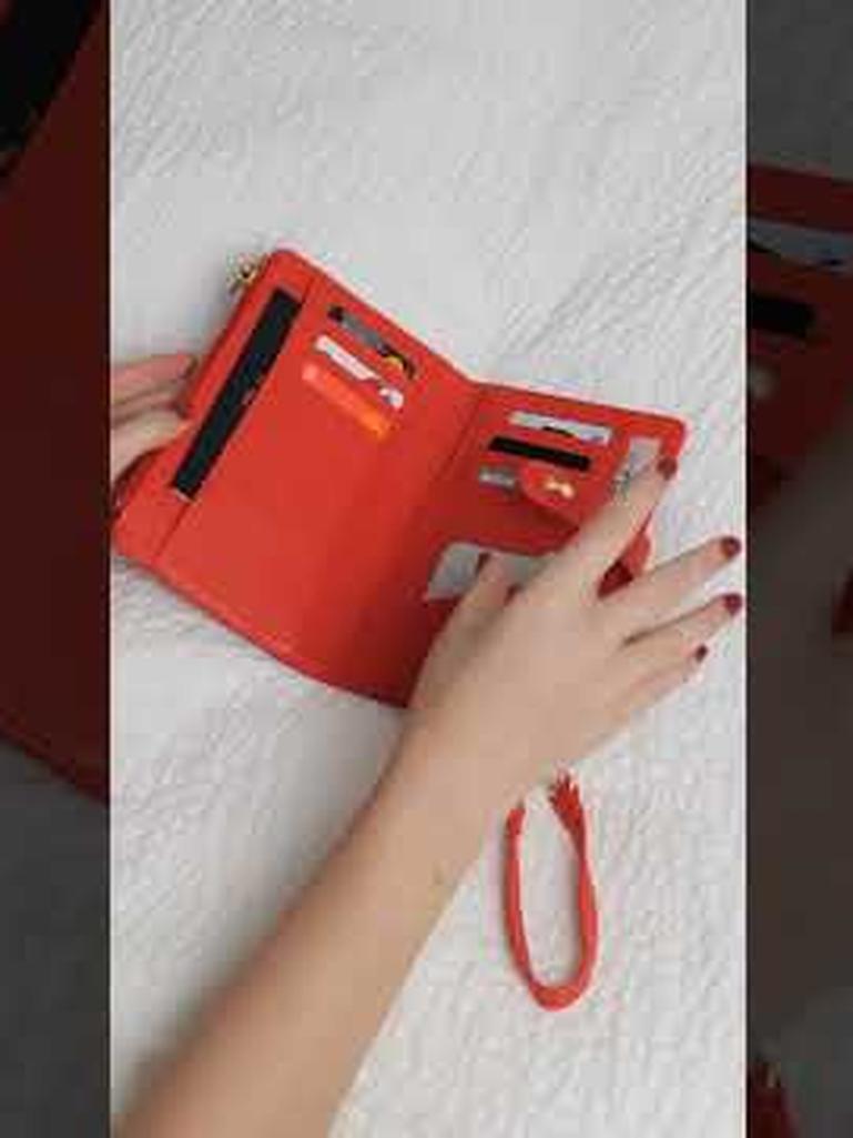 Orange Large Purse