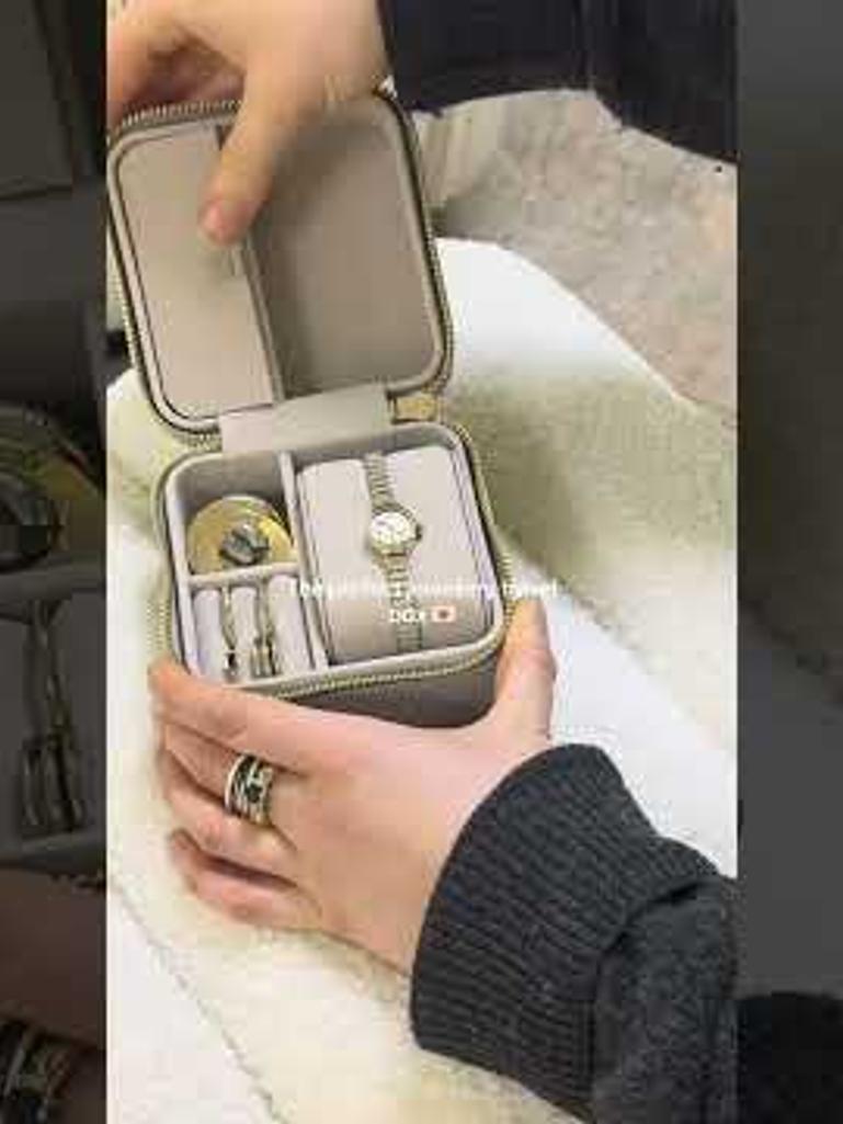 Taupe Watch & Jewellery Box