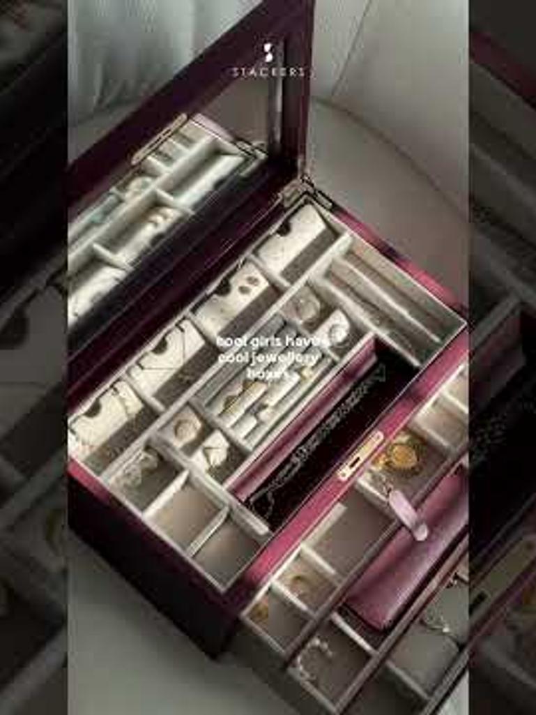 Burgundy Large Luxury Jewellery Box