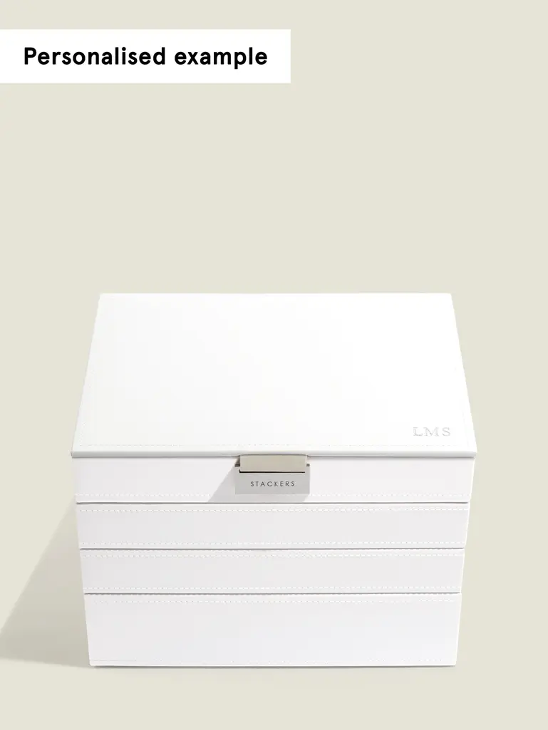 White Classic Jewellery Box Set of 4